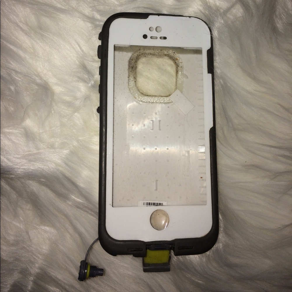White and grey lifeproof iPhone 5s